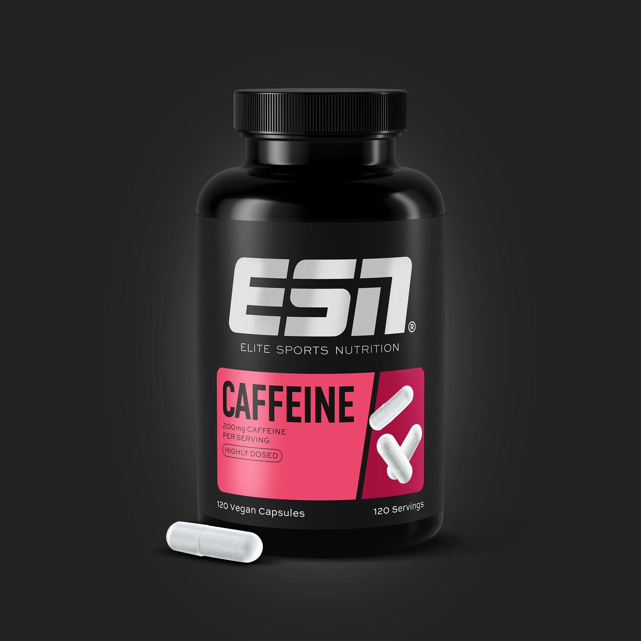 Caffeine capsules | 200mg caffeine / daily serving – ESN
