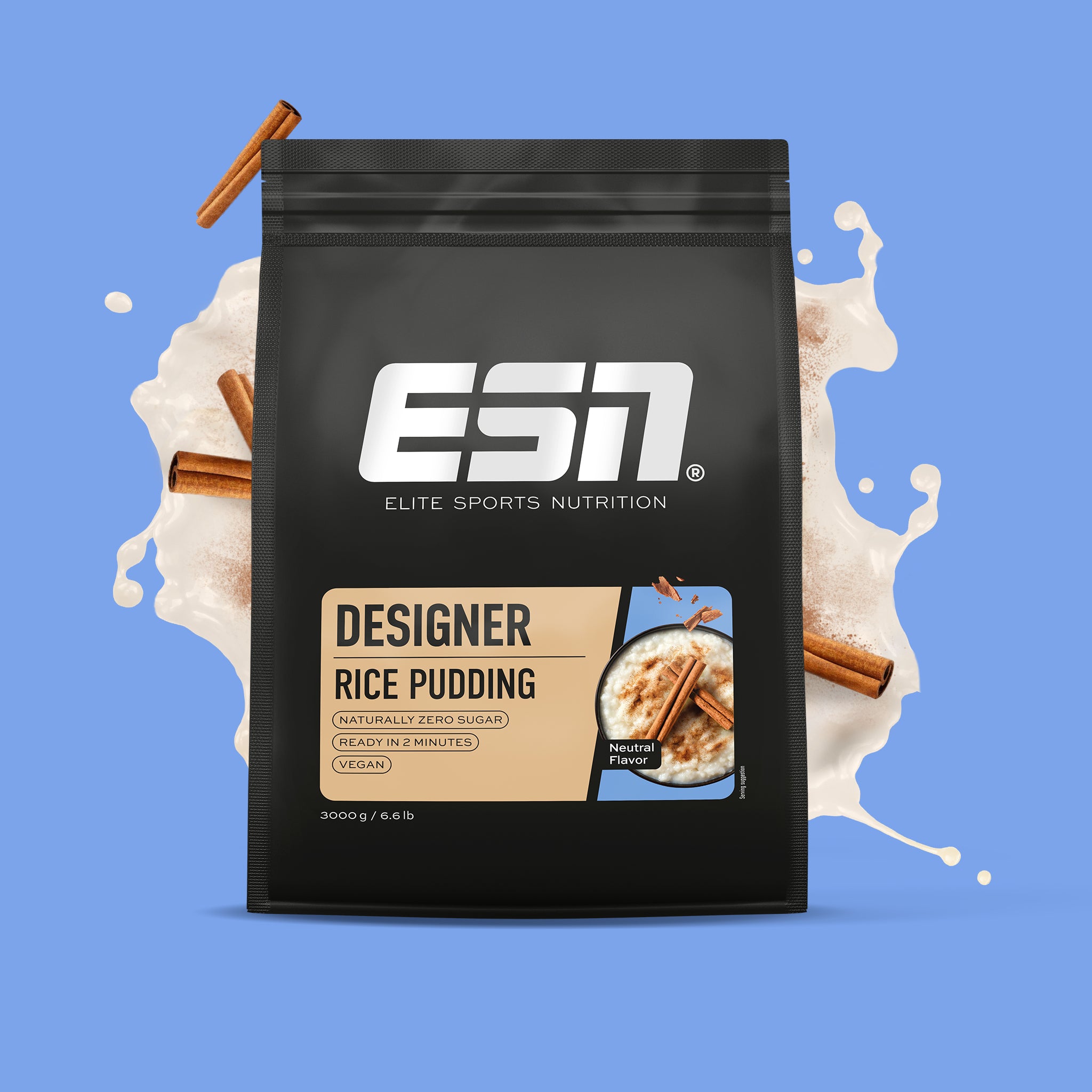 ESN Rice Pudding 3000g Bag | Low Fat & Sugar Free